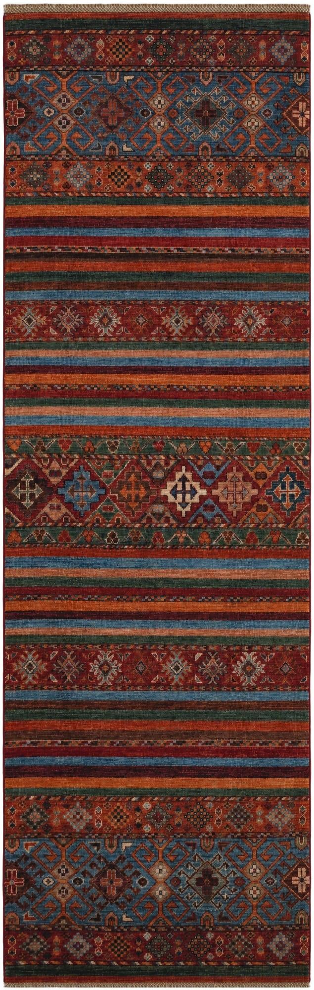 2' 8 x 8' 6 Hand Knotted Kazak Runner Rug