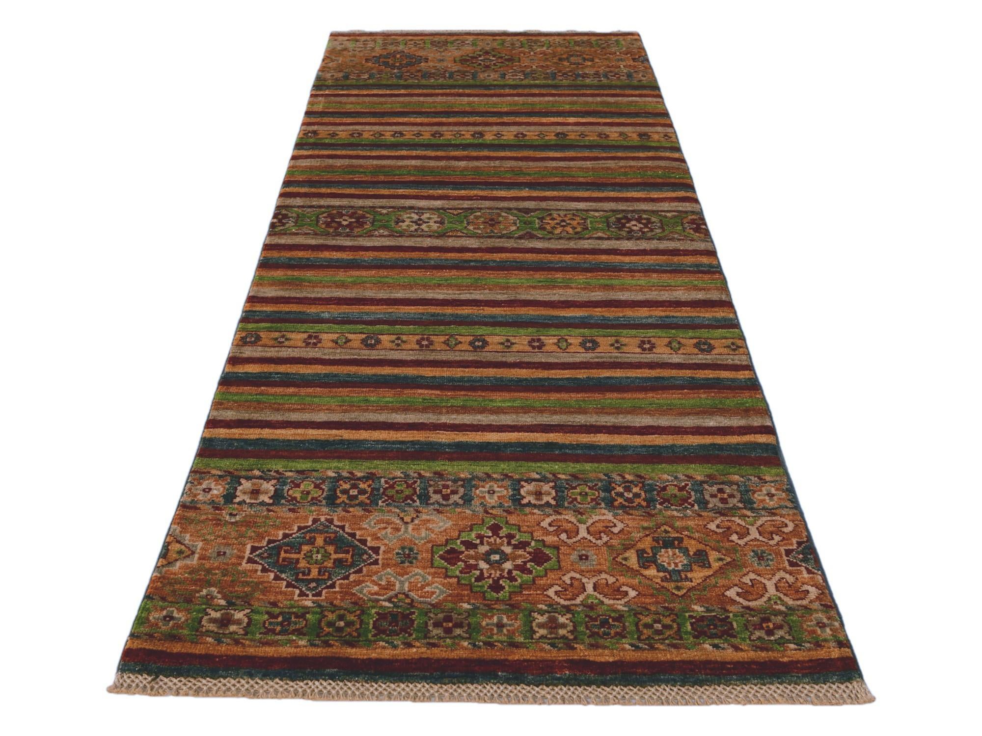2' 4 x 6' 2 Hand Knotted Kazak Runner Rug