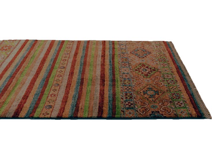Detail image of 2' 4 x 6' 2 Hand Knotted Kazak Runner Rug