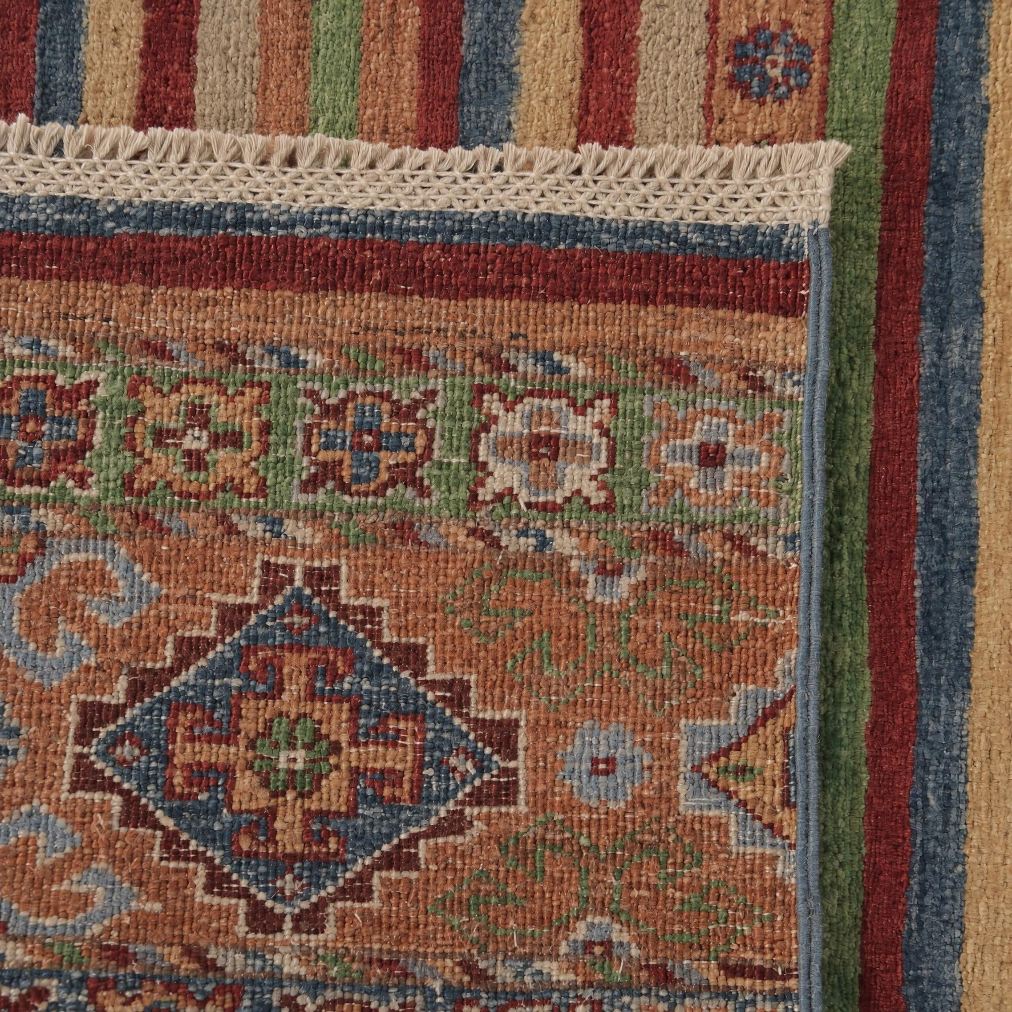 70cm x 190cm Hand Knotted Kazak Runner Rug
