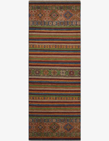 2' 4 x 6' 2 Hand Knotted Kazak Runner Rug