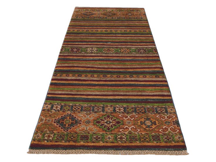 Detail image of 2' 5 x 6' 2 Hand Knotted Kazak Runner Rug