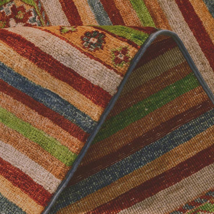 Detail image of 2' 5 x 6' 2 Hand Knotted Kazak Runner Rug