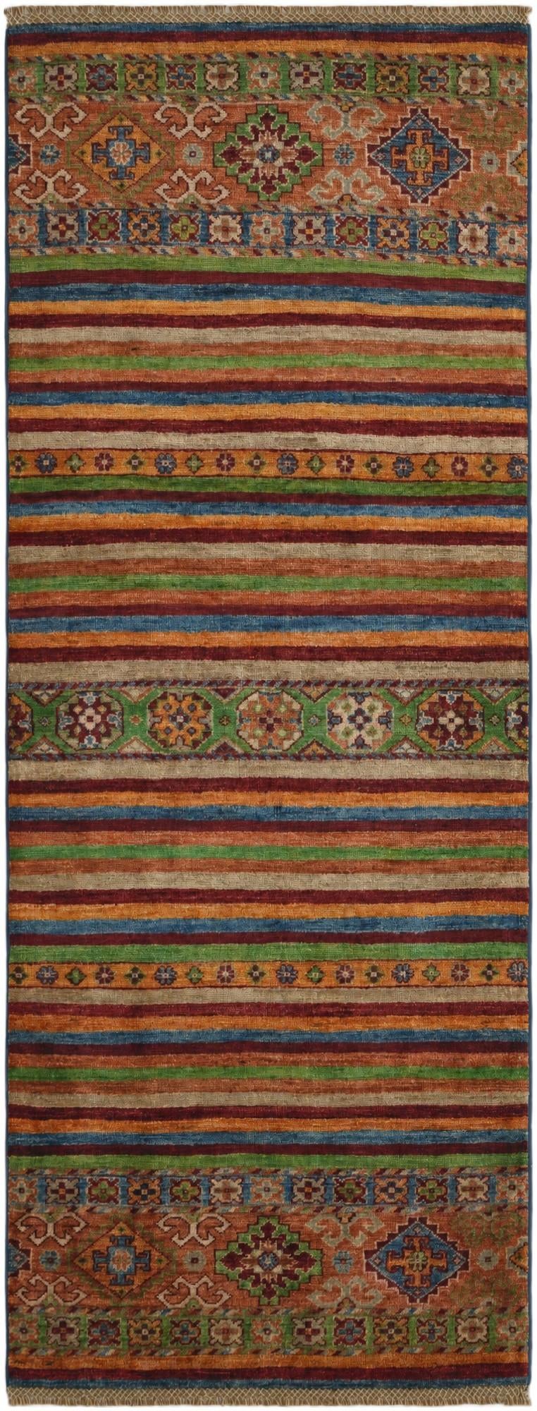 2' 5 x 6' 2 Hand Knotted Kazak Runner Rug