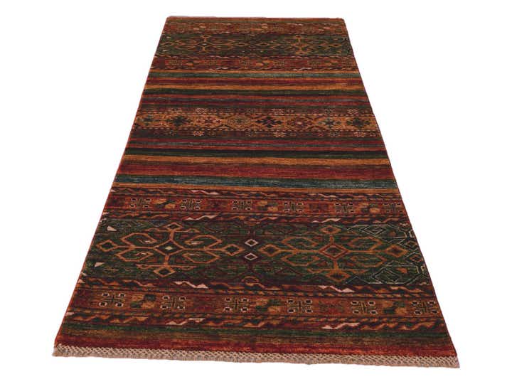 2' 7 x 6' 8 Hand Knotted Kazak Runner Rug