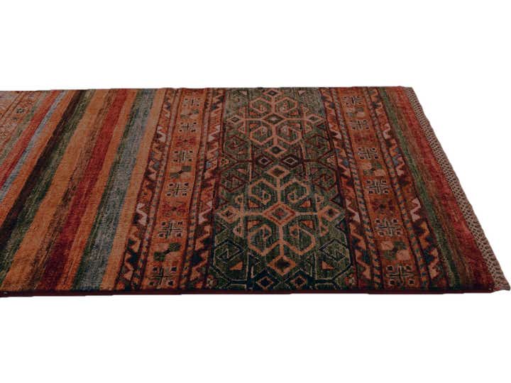 2' 7 x 6' 8 Hand Knotted Kazak Runner Rug