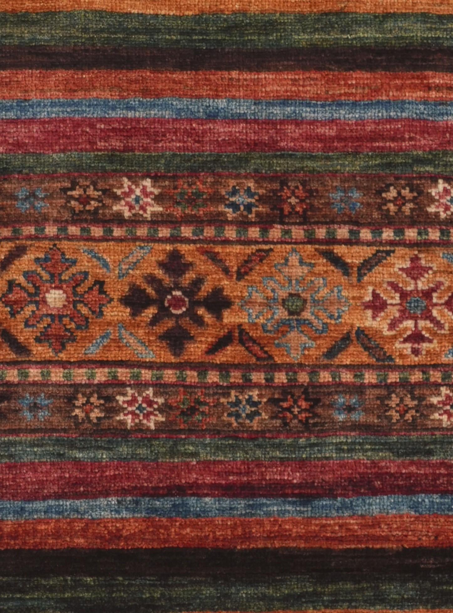 2' 7 x 6' 8 Hand Knotted Kazak Runner Rug