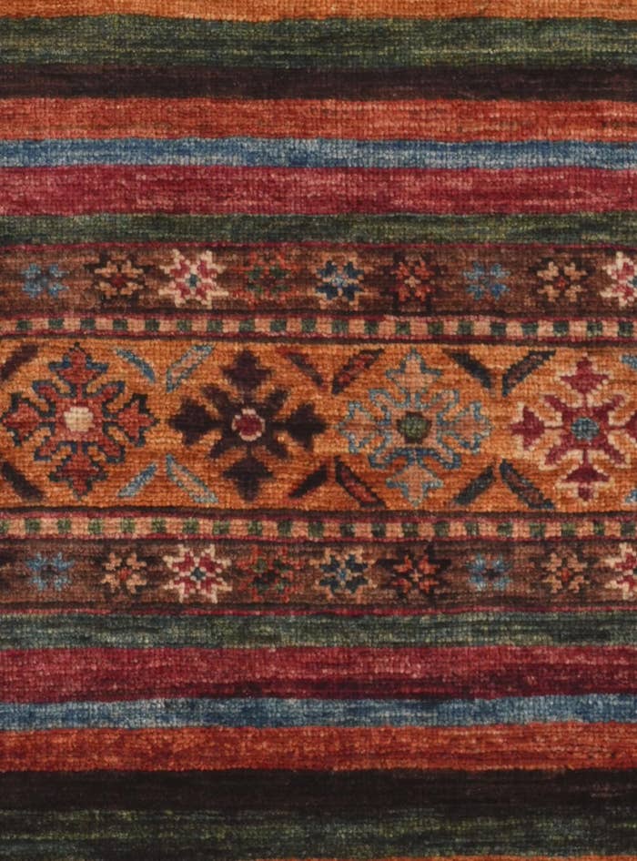 Detail image of 2' 7 x 6' 8 Hand Knotted Kazak Runner Rug