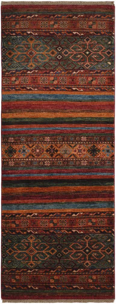 2' 7 x 6' 8 Hand Knotted Kazak Runner Rug