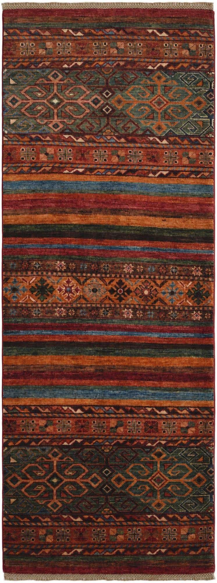 2' 6 x 6' 8 Hand Knotted Kazak Runner Rug