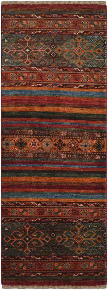 2' 6 x 6' 8 Hand Knotted Kazak Runner Rug