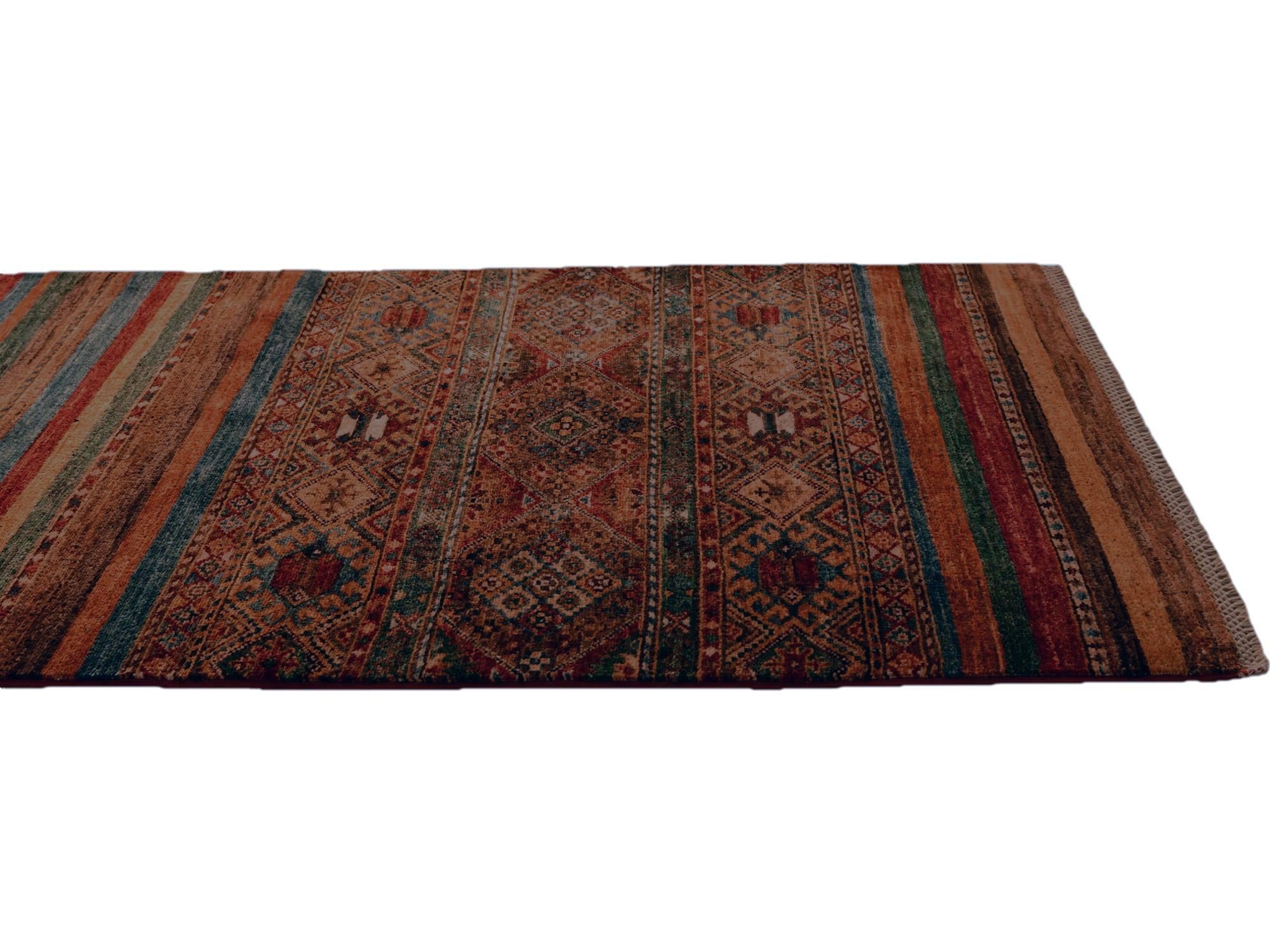 2' 9 x 9' 5 Hand Knotted Kazak Runner Rug