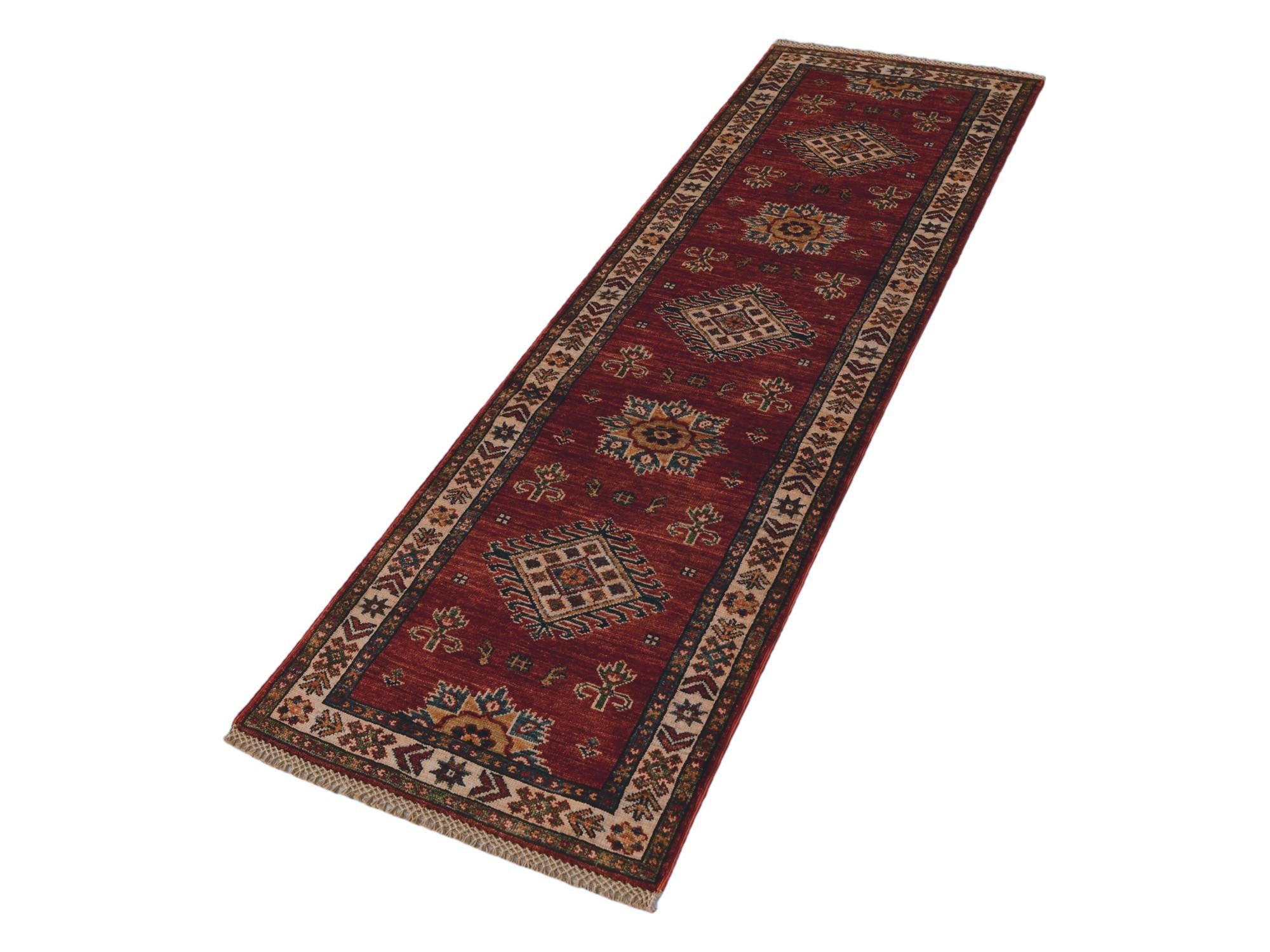 2' x 6' 1 Hand Knotted Kazak Runner Rug