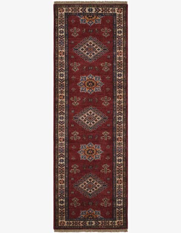 2' x 6' 1 Hand Knotted Kazak Runner Rug