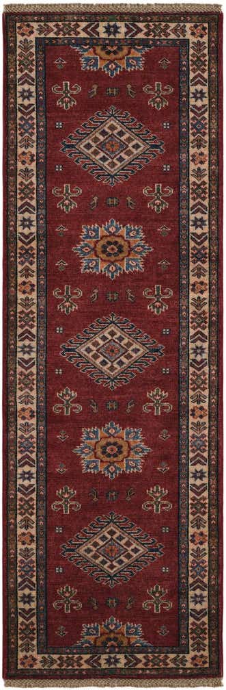 2' x 6' 1 Hand Knotted Kazak Runner Rug