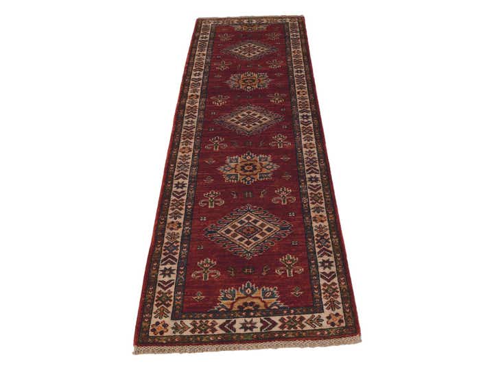 2' x 6' 1 Hand Knotted Kazak Runner Rug