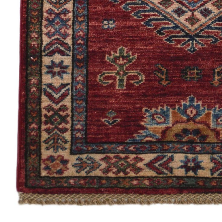 Detail image of 2' x 6' 1 Hand Knotted Kazak Runner Rug