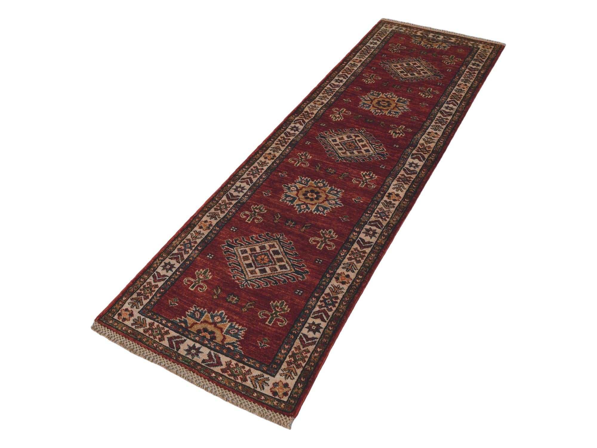 2' x 6' Hand Knotted Kazak Runner Rug