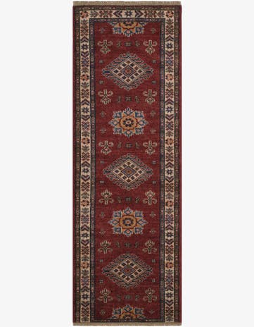 2' x 6' Hand Knotted Kazak Runner Rug