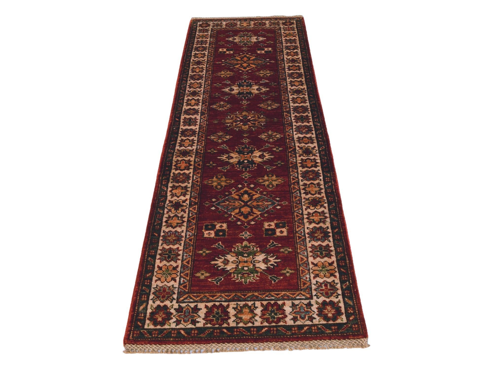 2' 1 x 6' 1 Hand Knotted Kazak Runner Rug
