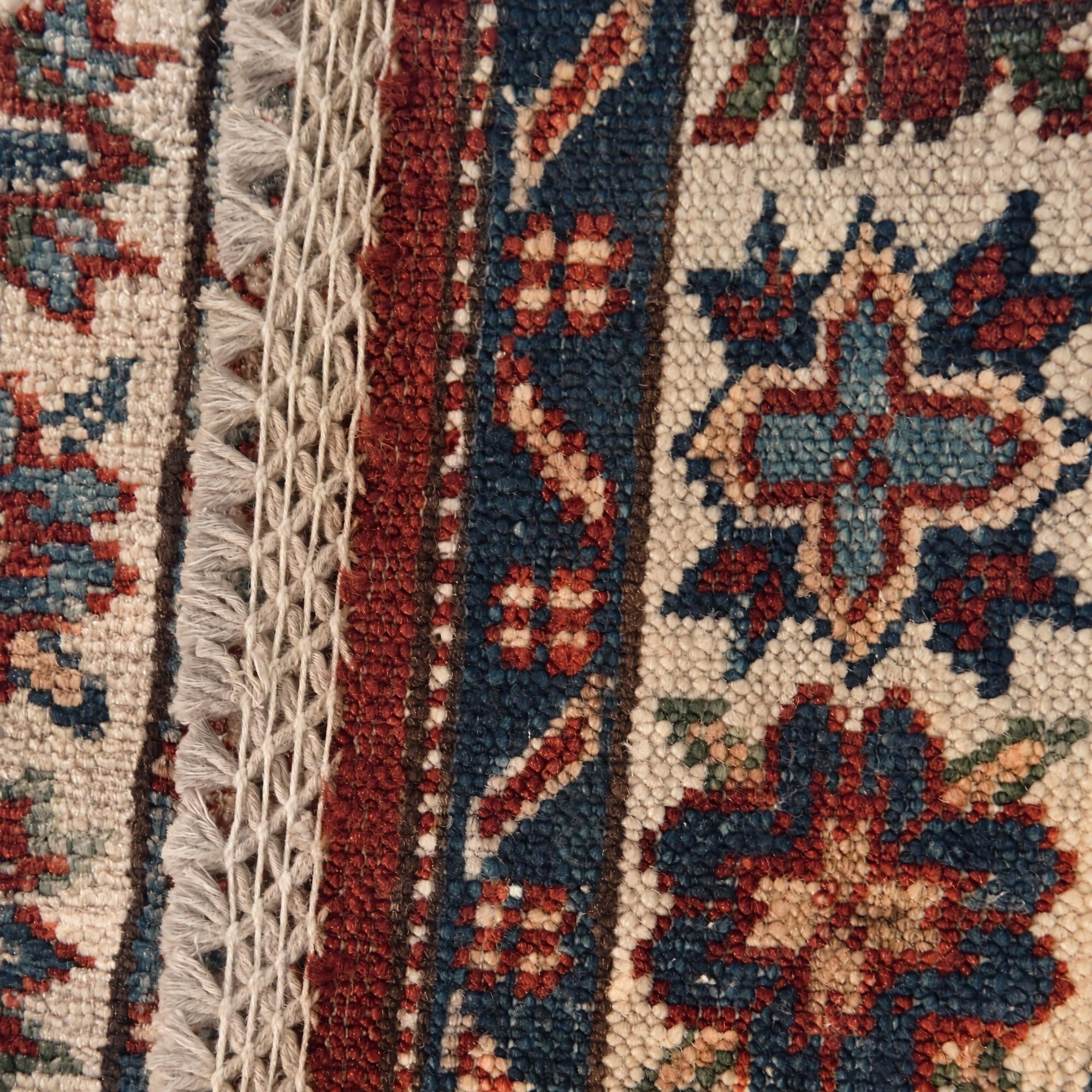 65cm x 185cm Hand Knotted Kazak Runner Rug