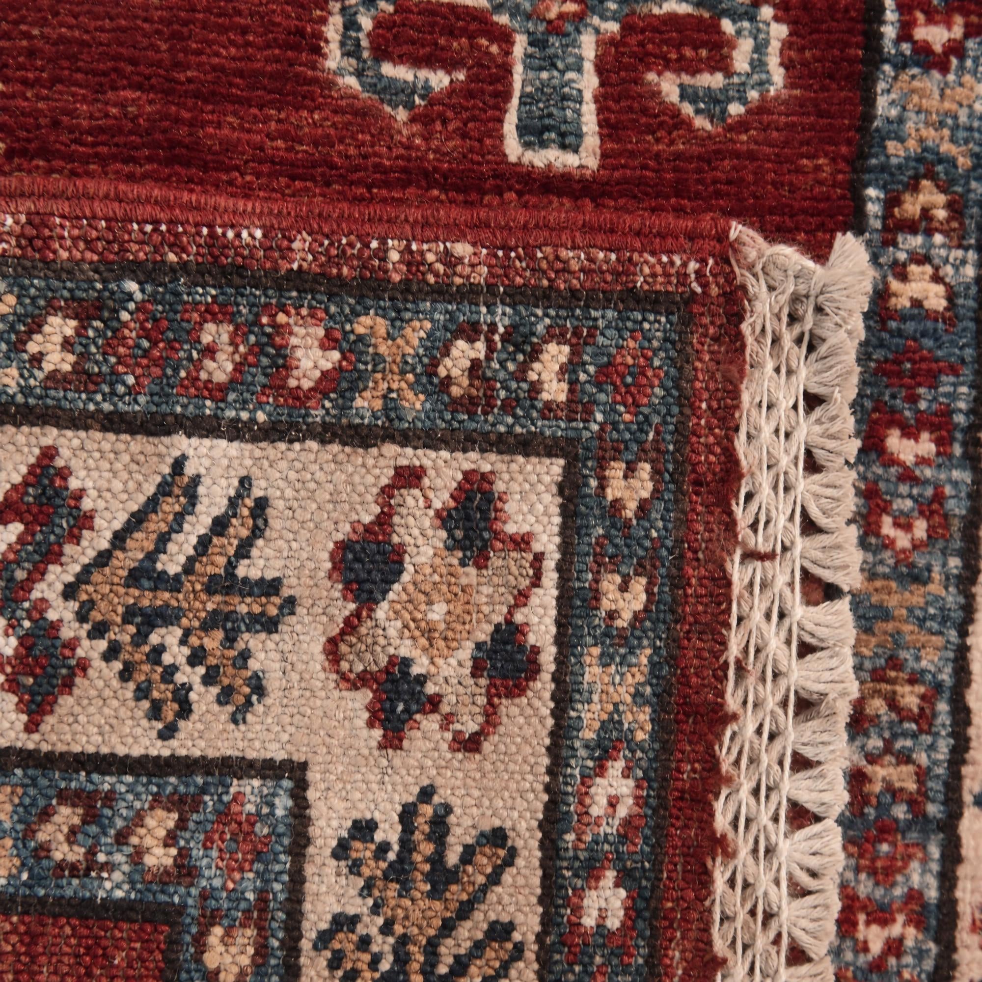 60cm x 190cm anudado a mano Kazak Alfombra Pasillera