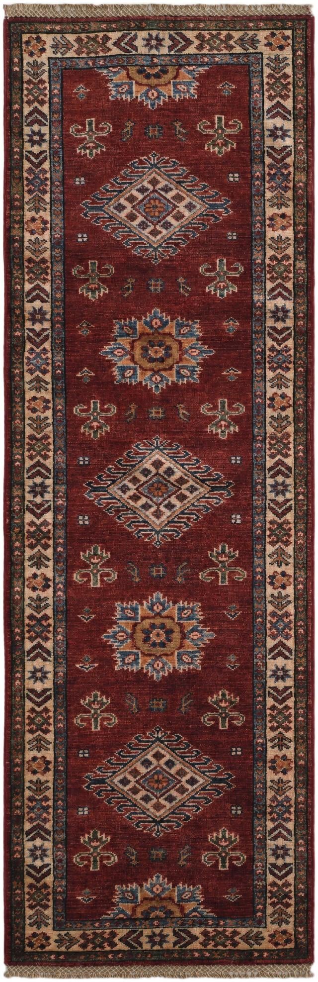 2' x 6' 3 Hand Knotted Kazak Runner Rug