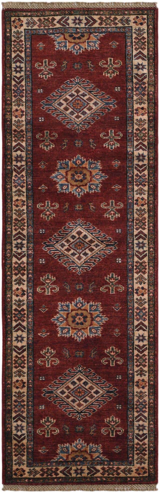 2' x 6' 3 Hand Knotted Kazak Runner Rug