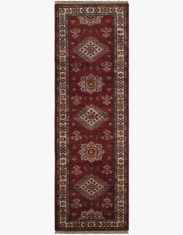 2' x 6' 3 Hand Knotted Kazak Runner Rug