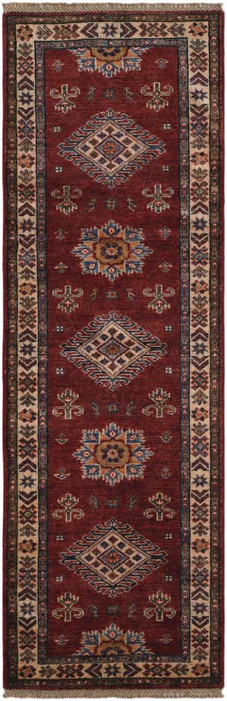 2' x 6' 3 Hand Knotted Kazak Runner Rug