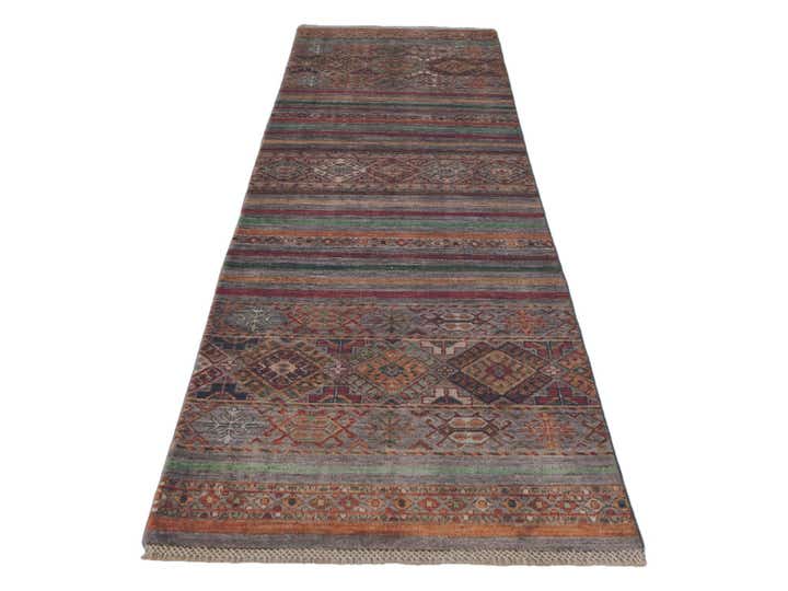 2' 9 x 8' 8 Hand Knotted Kazak Runner Rug
