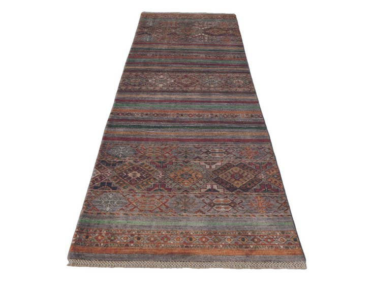 Detail image of 2' 9 x 8' 8 Hand Knotted Kazak Runner Rug