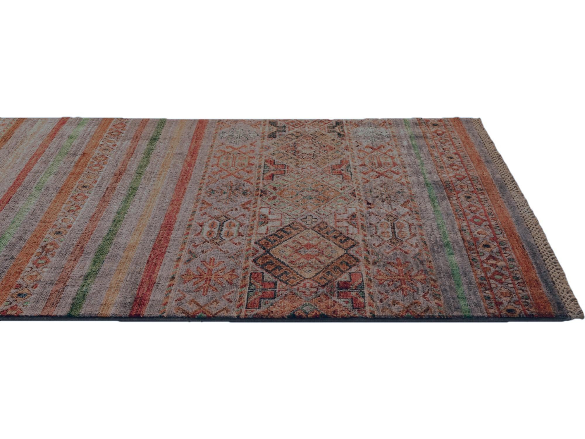 2' 9 x 8' 8 Hand Knotted Kazak Runner Rug