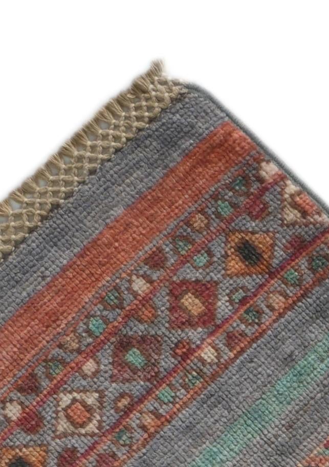 2' 9 x 8' 8 Hand Knotted Kazak Runner Rug