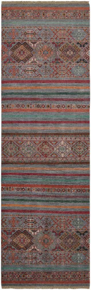2' 9 x 8' 8 Hand Knotted Kazak Runner Rug