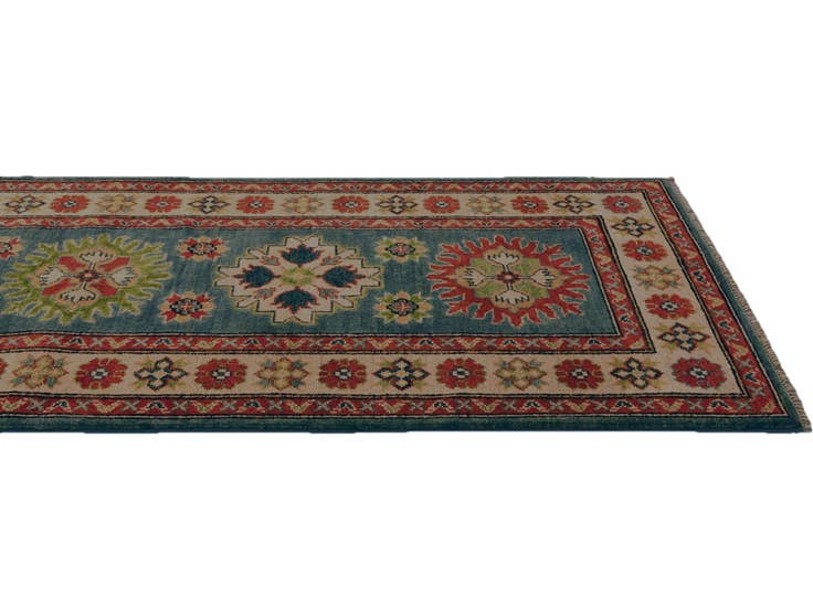 Detail image of 2' 9 x 10' Hand Knotted Kazak Runner Rug