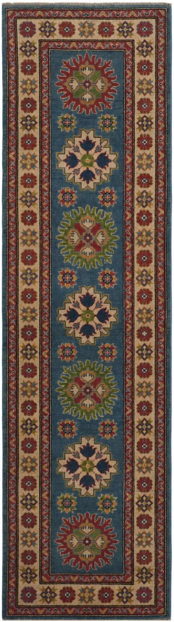 2' 9 x 10' Hand Knotted Kazak Runner Rug