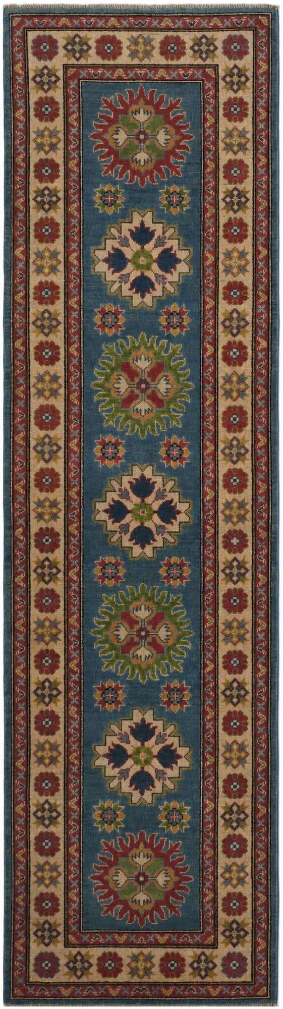2' 9 x 10' Hand Knotted Kazak Runner Rug