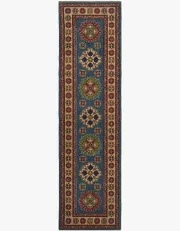 2' 9 x 10' Hand Knotted Kazak Runner Rug