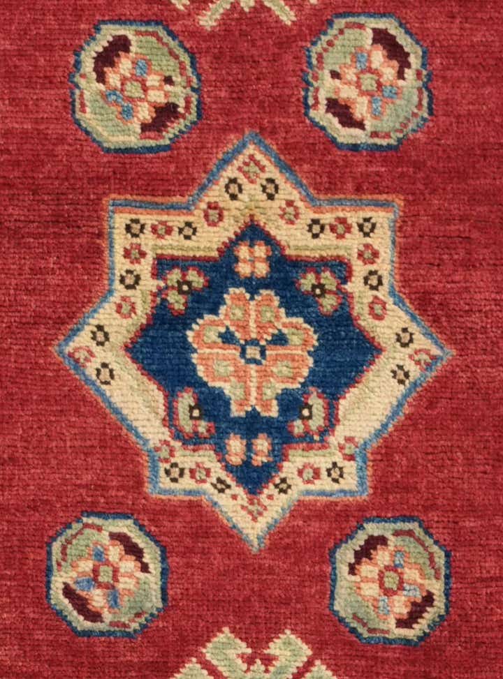 2' 2 x 5' 9 Hand Knotted Kazak Runner Rug