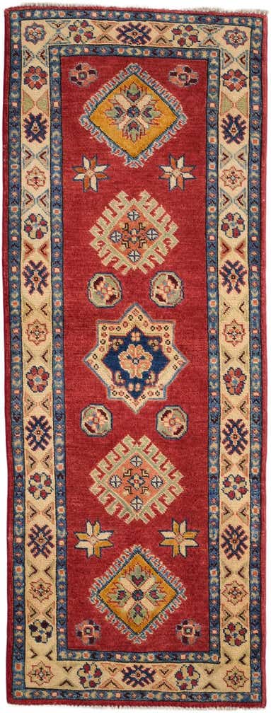 2' 2 x 5' 9 Hand Knotted Kazak Runner Rug