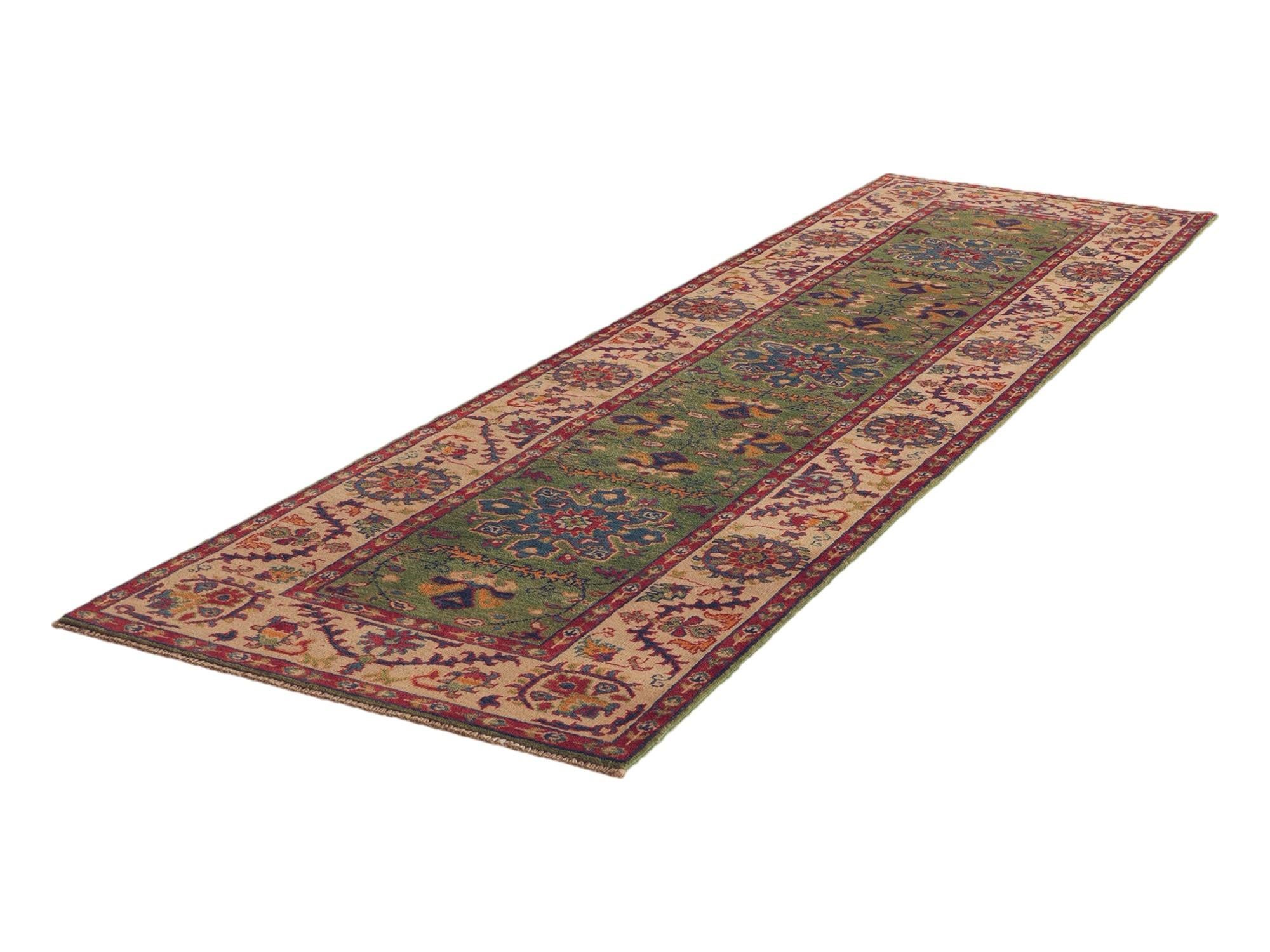 80cm x 300cm anudado a mano Kazak Alfombra Pasillera