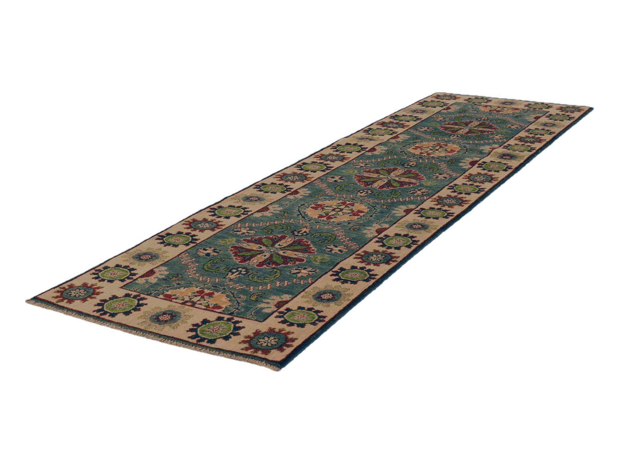 2' 9 x 9' 7 Hand Knotted Kazak Runner Rug