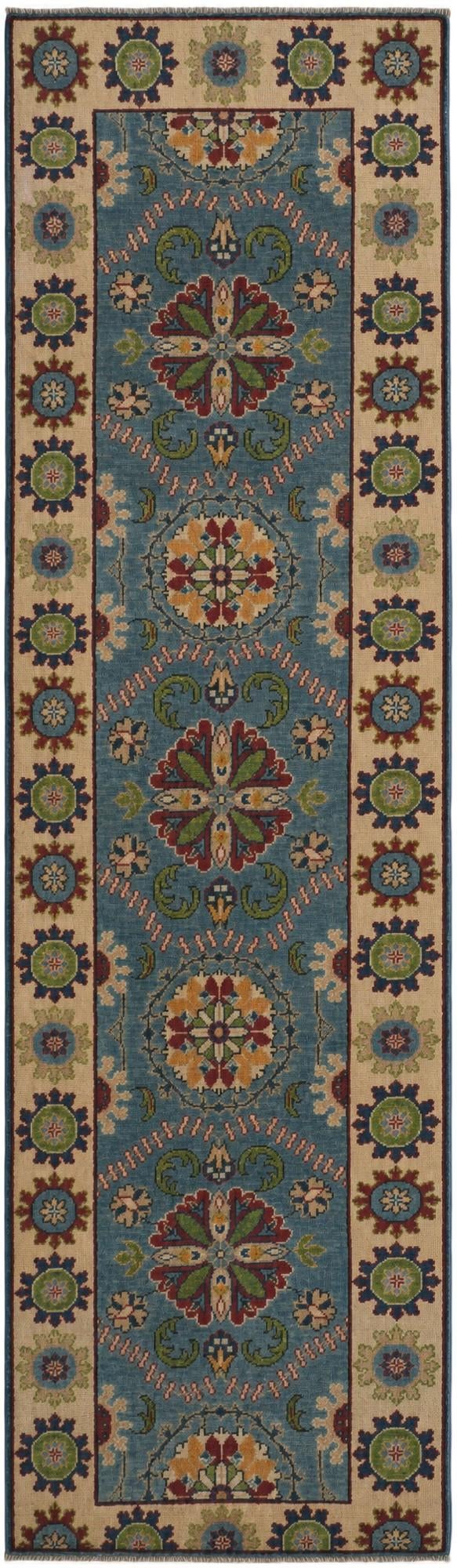2' 9 x 9' 7 Hand Knotted Kazak Runner Rug