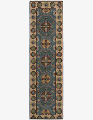 2' 9 x 9' 7 Hand Knotted Kazak Runner Rug