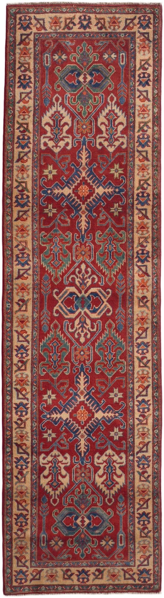 Detail image 2 of 10: 2' 8 x 9' 9 Hand Knotted Kazak Runner Rug