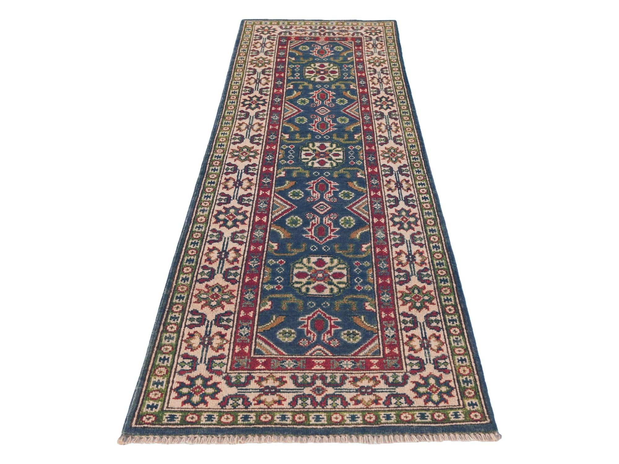 2' x 6' 1 Hand Knotted Kazak Runner Rug
