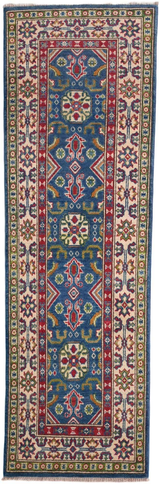 2' x 6' 1 Hand Knotted Kazak Runner Rug