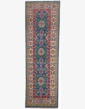 2' x 6' 1 Hand Knotted Kazak Runner Rug