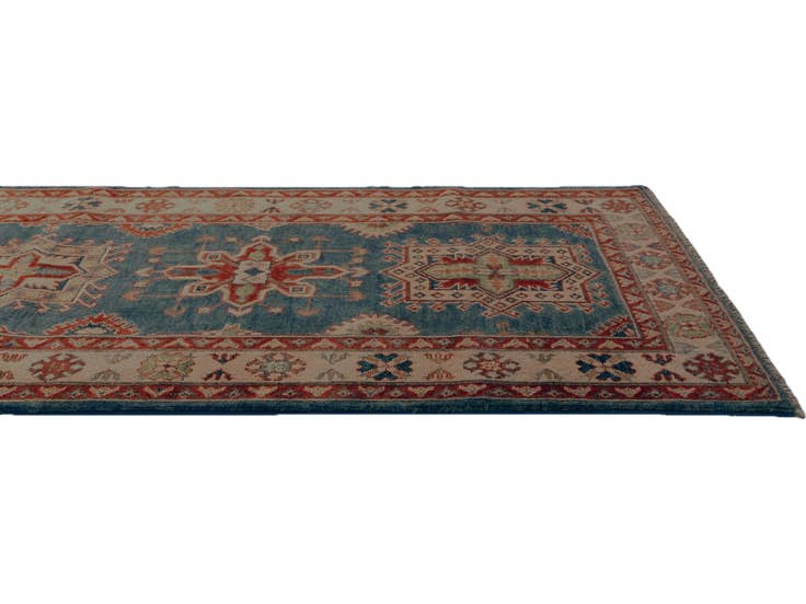 Detail image of 3' 3 x 13' 1 Hand Knotted Kazak Runner Rug